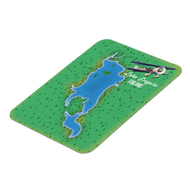 Sjö Engure Finlandskarta Magnet (Vänstra Sidan)