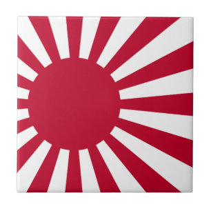 Sjö- Ensign av Japan - japansk resningsolflagga Kakelplatta