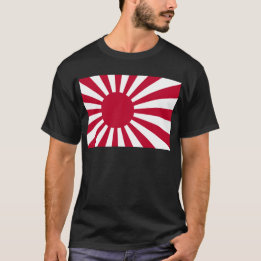 Sjö- Ensign av Japan - japansk resningsolflagga T-shirt