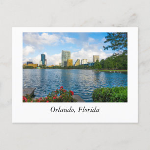 Sjö Eola vid Orlando Florida Vykort