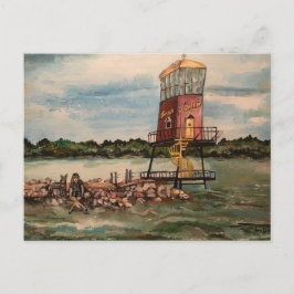 Sjö Erie Causeway, Sandusky, Ohio Postcard Vykort