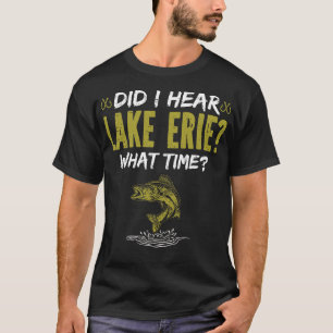 Sjö Erie Fishing Manar Funny Walleye Fishing T Shirt