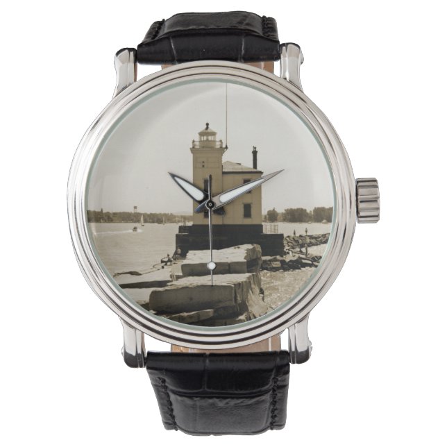 Sjö Erie Lighthouse Armbandsur (Framsida)