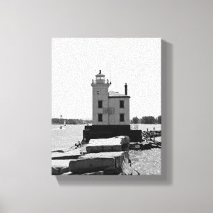 Sjö Erie Lighthouse Canvastryck