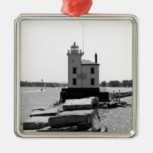 Sjö Erie Lighthouse Julgransprydnad Metall