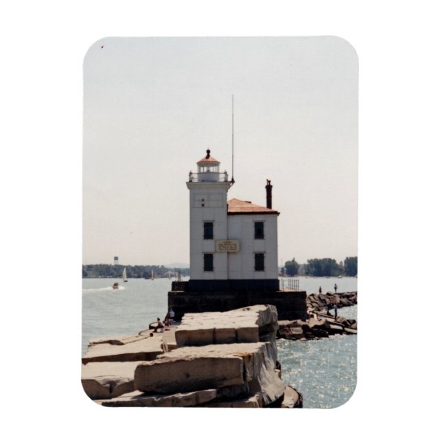 Sjö Erie Lighthouse Magnet (Vertikal)
