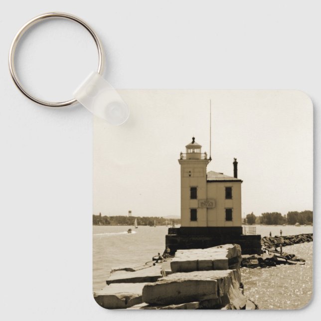 Sjö Erie Lighthouse Nyckelring (Framsida)