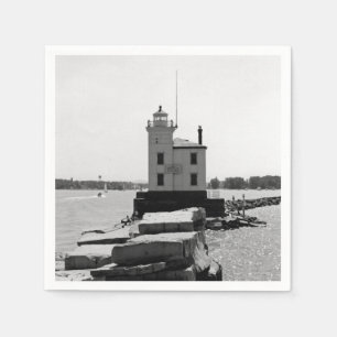 Sjö Erie Lighthouse Pappersservett