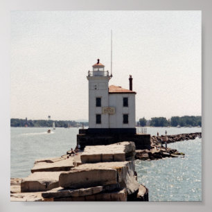 Sjö Erie Lighthouse Poster