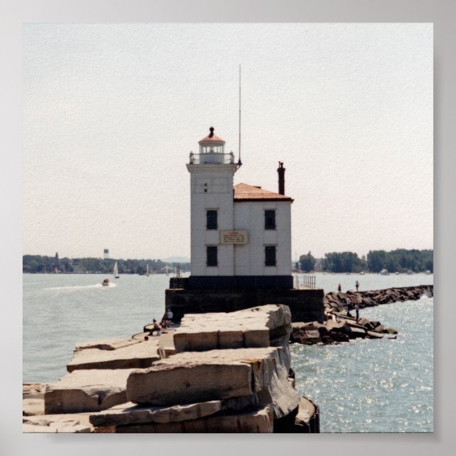 Sjö Erie Lighthouse Poster (Framsidan)