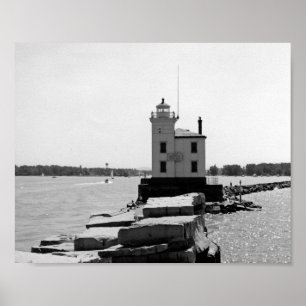 Sjö Erie Lighthouse Poster