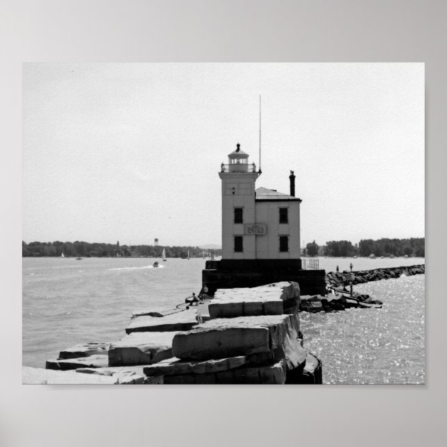 Sjö Erie Lighthouse Poster (Framsidan)