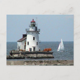Sjö Erie Lighthouse Summer Vykort