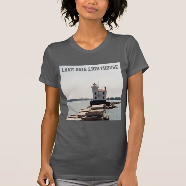 Sjö Erie Lighthouse T Shirt (Framsida)