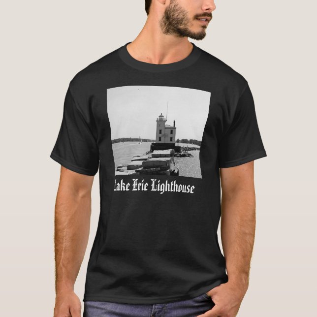 Sjö Erie Lighthouse T Shirt (Framsida)