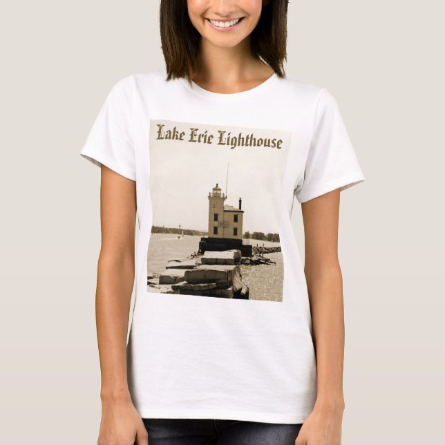 Sjö Erie Lighthouse Tee (Framsida)