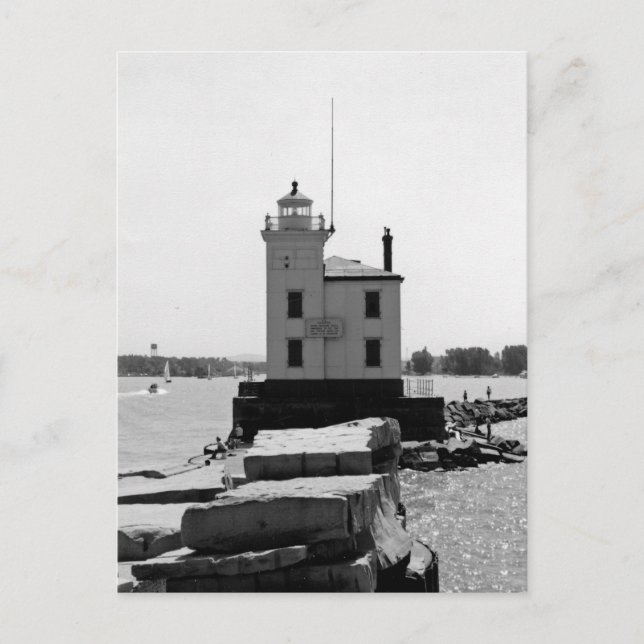 Sjö Erie Lighthouse Vykort (Framsida)