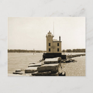 Sjö Erie Lighthouse Vykort