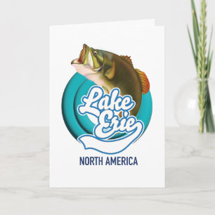 Sjö Erie North America logotyp Helgkort