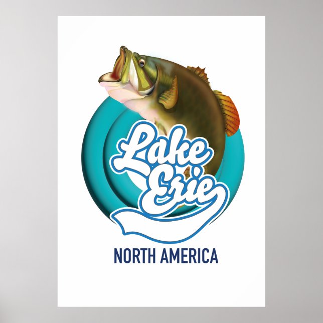 Sjö Erie North America logotyp Poster (Framsidan)