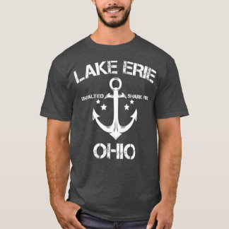 SJÖ ERIE OHIO Funny Fishing Camping Summer Gift T Shirt