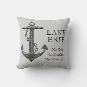 Sjö Erie Patriotic American flagga anchor pirat Kudde