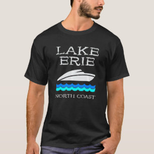 Sjö Erie Speed Boat Souvenir Boating North Kusten T Shirt