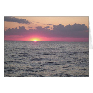 Sjö Erie Sunset - Euclid, Ohio Hälsningskort
