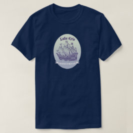 Sjö ErieTall-Fraktaser för Travel Novelty Shops Tee Shirt