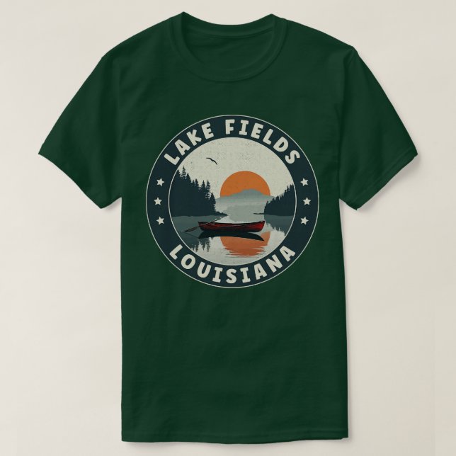 Sjö Fält Louisiana Sunset TShirt T Shirt (Design framsida)