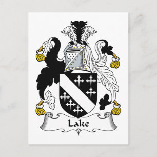 Sjö Family Crest Vykort