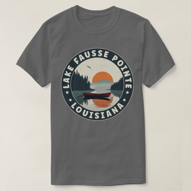 Sjö Fausse Pointe Louisiana Sunset TShirt T Shirt (Design framsida)