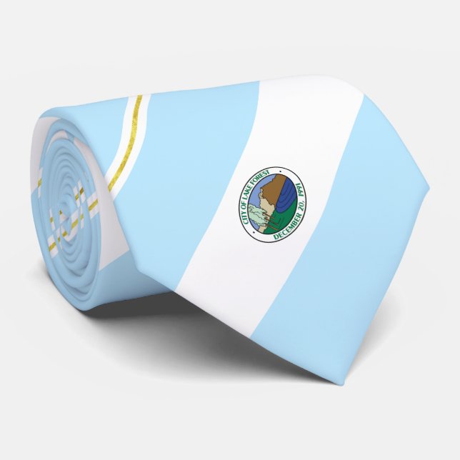 Sjö Forest (Kalifornien) flagga Neck Tie Slips (Rullad)
