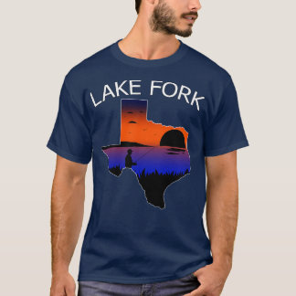 Sjö Fork Reservoir Texas Fisherman Fisherman Fishi T Shirt