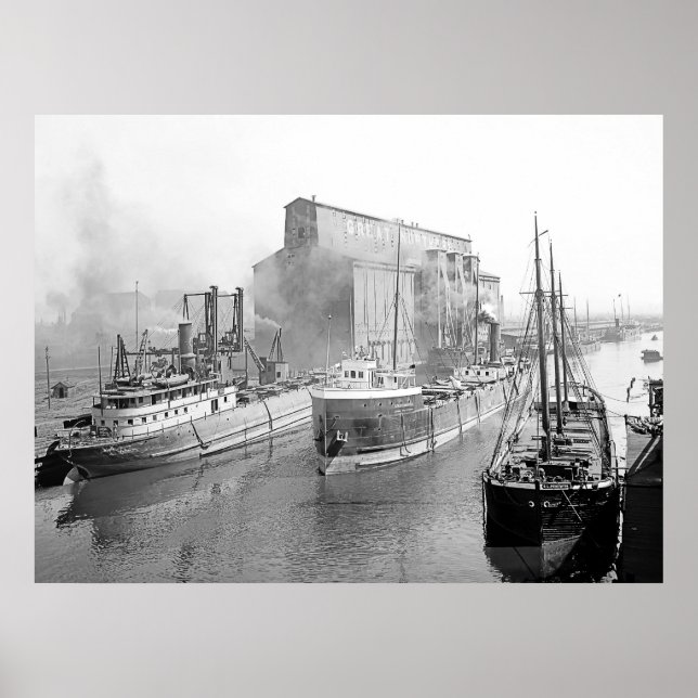 Sjö Freighters Poster (Framsidan)