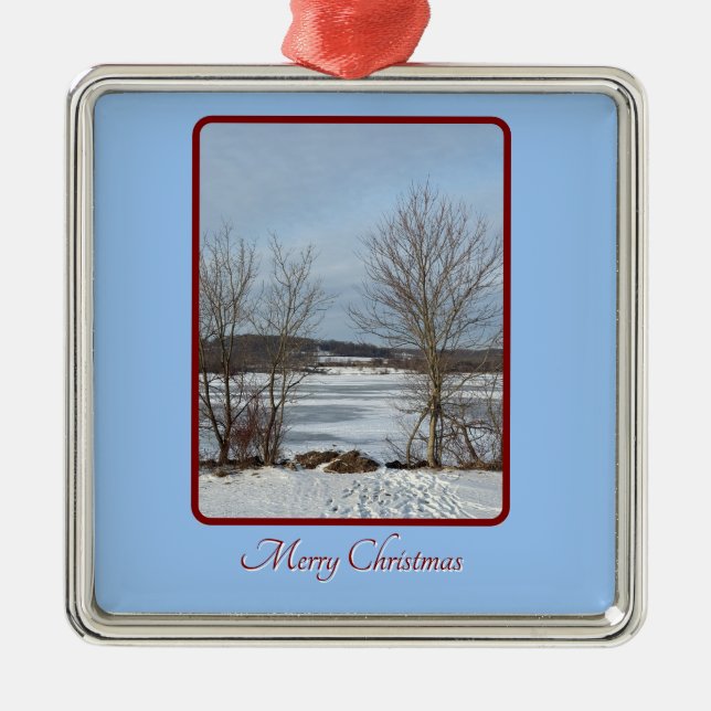 Sjö Galena Winter-julprydnaden Julgransprydnad Metall (Framsidan)