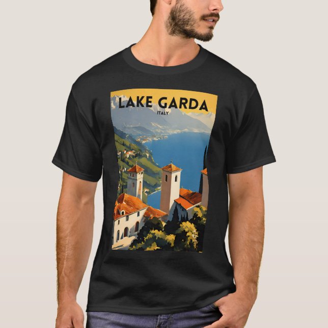 Sjö Garda Italien T Shirt (Framsida)