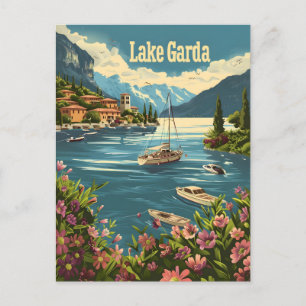 Sjö Garda Italien Vykort