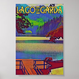 Sjö garda - Lago di garda italian Islands Poster