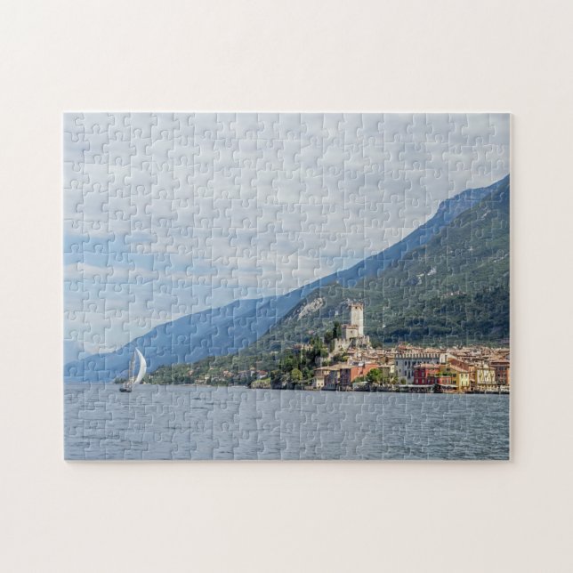 Sjö Garda Malcesine puzzle Pussel (Horisontell)