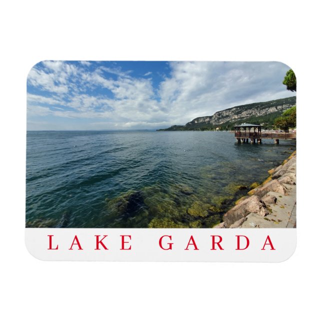 Sjö Garda-molnen, kylmagnet Magnet (Horisontell)