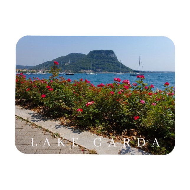 Sjö Garda Sten i Garda-kylmagnet Magnet (Horisontell)