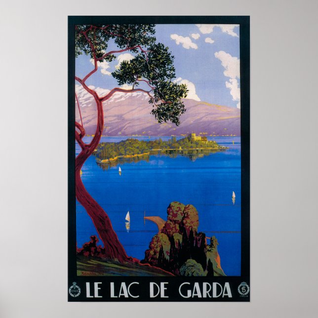 Sjö Garda Travel Promotional Poster (Framsidan)