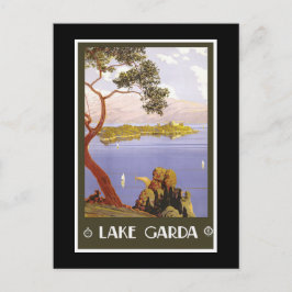 "Sjö Garda" Vintage Italienska reseaffischer Vykort