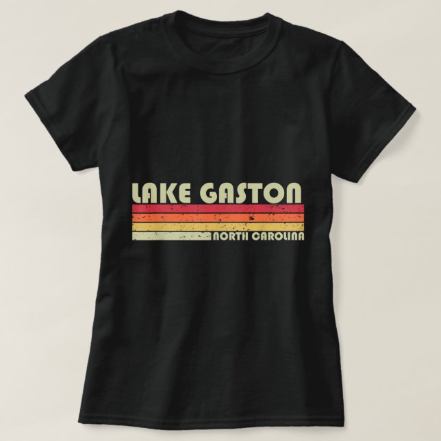 SJÖ GASTON NORTH CAROLINA Funny Fishing Camping S T Shirt (Design framsida)