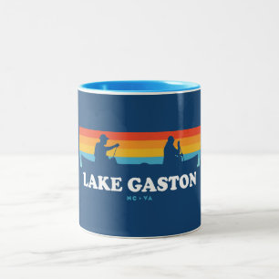 Sjö Gaston North Carolina Virginia Canoe Två-Tonad Mugg