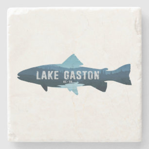 Sjö Gaston North Carolina Virginia Fish Stenunderlägg