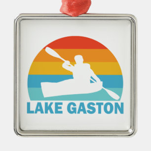 Sjö Gaston North Carolina Virginia Kayak Julgransprydnad Metall