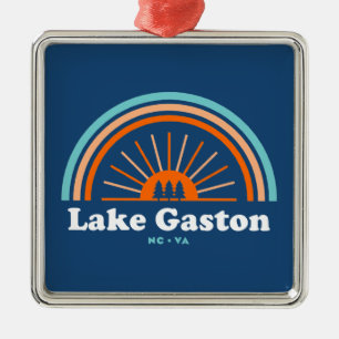 Sjö Gaston North Carolina Virginia Rainbow Julgransprydnad Metall