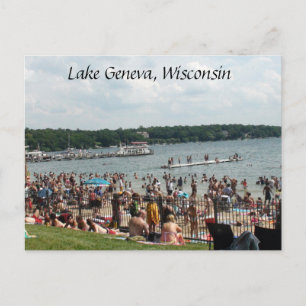 Sjö Genève, vykort för Wisconsin